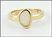 Opal Bezel Set Ring in 14K Yellow Gold THUMBNAIL