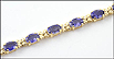 Amethyst Bracelet in 14K Yellow Gold THUMBNAIL