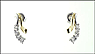 Diamond Earrings in 10K Two-Tone Gold THUMBNAIL