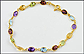 Multi Gemstone Bracelet in 18K Yellow Gold THUMBNAIL