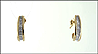 Diamond J Hoop Earrings in Yellow Gold THUMBNAIL
