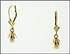 Pearl Dangle Earrings in 14K Yellow Gold THUMBNAIL