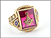 Masonic Blue Lodge Ring in Yellow Gold THUMBNAIL