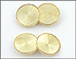 Circular Cufflinks in 14K Yellow Gold THUMBNAIL