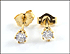 Diamond Stud Earrings in 14K Yellow Gold THUMBNAIL