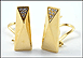Versace Diamond Earrings in 18K Yellow Gold THUMBNAIL
