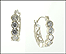 Diamond Hoop Earrings in 14K White Gold THUMBNAIL