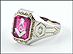 Masonic Blue Lodge Ring in 10K White Gold THUMBNAIL