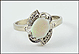 Opal Ring in 14K White Gold THUMBNAIL