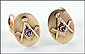 Masonic Blue Lodge Cufflinks in Rose Gold THUMBNAIL