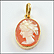 Cameo Pendant in 18K Yellow Gold THUMBNAIL