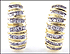 Diamond J Hoop Earrings in 10K Yellow Gold THUMBNAIL