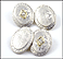 Oval Etched Cufflinks in 14K White Gold THUMBNAIL