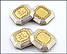 Cufflinks, Monogrammed ''R'' in 14K Yellow and White Gold THUMBNAIL