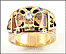 Masonic 32nd Degree Ring in Yellow Gold THUMBNAIL