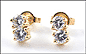 Diamond Earrings in 14k Yellow Gold THUMBNAIL