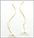 Dangle Pearl Earrings in 14k Yellow Gold THUMBNAIL