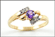 Amethyst Ring in 10k Yellow Gold THUMBNAIL