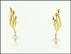 Pearl Dangle Earrings in 18k Yellow Gold THUMBNAIL