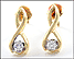 Diamond Earrings in 14k Yellow Gold THUMBNAIL