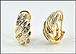 Diamond Earrings in 14K Yellow Gold THUMBNAIL