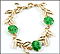 Jadeite Bracelet in 14K Yellow Gold THUMBNAIL