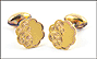 Victorian Women's Cufflinks, 1890's in Yellow Gold THUMBNAIL