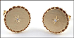 Diamond Cufflinks in 14K Yellow Gold THUMBNAIL