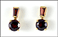 Garnet Earrings in 14K Yellow Gold THUMBNAIL