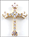 Cubic Zirconia Cross Pendant in 14K Yellow Gold THUMBNAIL