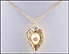 Pearl Set in Heart Necklace in 14K Yellow Gold THUMBNAIL