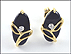 Onyx Earrings in 14K Yellow Gold THUMBNAIL