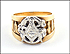 Masonic Blue Lodge Ring in 10K and 14K Yellow Gold THUMBNAIL