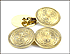 Vintage 1940's Cufflinks in Yellow Gold THUMBNAIL