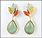 Jade Dangle Earrings in 14K Yellow Gold THUMBNAIL