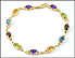 Multi-Stone Bracelet in 14K Yellow Gold THUMBNAIL