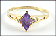 Amethyst Ring in Yellow Gold THUMBNAIL