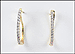 Diamond Hoop Earrings in 10K Yellow Gold THUMBNAIL