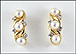 Pearl J Hoop Earrings in 14K Yellow Gold THUMBNAIL