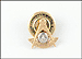 Masonic Lapel or Tie Pin in 14K Yellow Gold THUMBNAIL