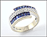 Sapphire Ring in 14K White Gold THUMBNAIL