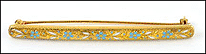 Enameled Bar Pin, 1910-20 in 14K Yellow Gold THUMBNAIL