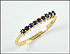 Sapphire Band in 18K Yellow Gold THUMBNAIL