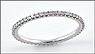 White Sapphire Eternity Band in 14K White Gold THUMBNAIL