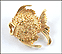 Fish Pin in 14K Yellow Gold THUMBNAIL