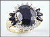 Sapphire Ring in 10K Yellow Gold THUMBNAIL