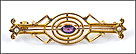 Amethyst and Pearl Art Nouveau Pin,1910 in 10K Yellow Gold THUMBNAIL