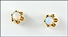 Opal Stud Earrings in Yellow Gold THUMBNAIL