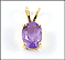 Amethyst Pendant in Yellow Gold THUMBNAIL