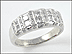 Men's Diamond Band in 14K White Gold THUMBNAIL